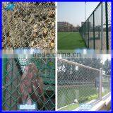 Basketball Court Chain Link Fence per Sqm Weight/ Rubber Coated Chain Link Fence