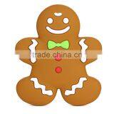 New Design Cute Silicone Gingerbread Man Teether thumbnail-1