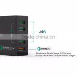 Aukey Quick Charge 2.0 54W 5 Ports USB Desktop Charging Station Wall Charger,EU Plug thumbnail-4
