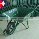 65l Wheelbarrow WB6400,green Color,metal Tray Wheelbarrow thumbnail-1