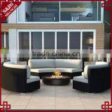 Patio Furniture Wholesale Chic 3 Curved Loveseats Rattan Modern Sofa Set