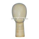 Abstract Wooden Long Neck Head Egg Shape Mannequin for Hat Display thumbnail-1