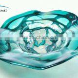 Cobalt Blue Glass Fruit Plate Frosted Tempered Glass Plate for Table Top Decoration Wholesale thumbnail-1
