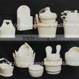 2016 Popular Unfinished Natural Pine Rice Wooden Pails Buckets thumbnail-2