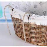 Hanmade Natural Wicker Bike Basket Basket for Bike Wicker Bicycle Basket Removable Bicycle Basket thumbnail-6