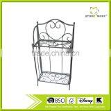2015 Hot 2tier Metal Corner Plant Stand Display Shelf Unit Flower Stand thumbnail-1