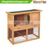 Small Wooden Animal House 2-Story Rabbit Hutch Poultry Cage thumbnail-1