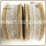 2017 Natural Jute With Lace Ribbon Gift Pack Ribbon thumbnail-2