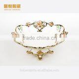 Hot Sale Restaurant Ceramic Plates/ Bulk Ceramic Fruit Plate Electroplated thumbnail-2