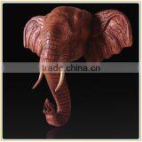 European Style Wall Decor Resin Wall-mounted Elephant Head for Sale thumbnail-3