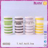 Cheap round shape ceramic vase home decor