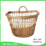 Vintage Decorative Wicker Woven Hanging Basket for Storage thumbnail-2