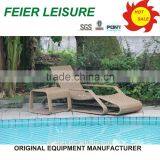 rattan lounger and sun bed