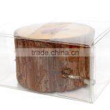 Wooden Music Box, Natural Wood Stump Music Box, Eco-friendly Music Box for Kid Gift thumbnail-2