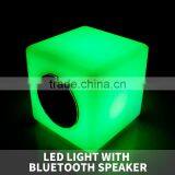 Wireless Bluetooth Speaker With Led Light/ Mini Portable Bluetooth Speaker/ Cube Bluetooth Speaker Table Lamp thumbnail-4