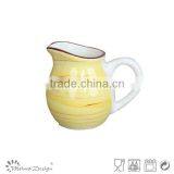 Handpainted Tea Coffee Creamer Container thumbnail-2