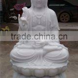 China Factory Supply Fengshui Religious Natural Marble Guanyin Buddhas Statue for Sale