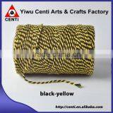 Fashion Black and Yellow Double Colour Cotton Thread Bakers Twine Two Tone Cotton Twine thumbnail-1