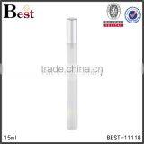 Best Selling Cosmetic Packaging 15ml Yiwu Clear Perfume Bottle Thin and Long Golden Silver Aluminum Spray Glass Bottle Perfume thumbnail-2