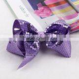 Factory Wholesale Women Girls Sequined Jojo Alligator Hair Bow Clips thumbnail-2