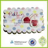 Personalized Design Excellent Quality White Leather Patch