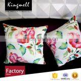 Custom Pastoral Floral Cotton Sofa Cushions in Textile Fabric thumbnail-3