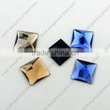Wholesale Flat Back Square Crystal Loose Beads Glass Stoens for Fancy Jewelry Accessories