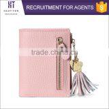 High Quality Leisure Ladies Slim Multiple Card Holder Wallet Best Selling Fashion Women Mini Genuine Split Cow Leather Wallets thumbnail-3