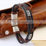 Handmade Accessories Cow Leather Unisex Fashion Braid Bracelet thumbnail-3
