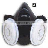 CE Two Cartridges Filter Gas Mask/safety Military Gas Mask/PVC Gas Mask