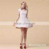 100% Cotton Loose Fashion Designer Korean Fashion A Line Lace Evening Dress thumbnail-6