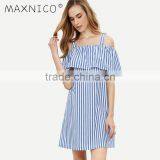 Maxnegio Fashion Gilrs One Piece Ruffle Party Dress thumbnail-1