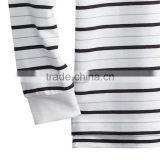 Wholesale Polo Shirt in China Black and White Striped 100% Polo T-shirt thumbnail-4