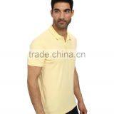 Bulk Sale Paperweight Yellow Golf Polo Shirt Collar Design 100% Cotton Model Golf Polo Shirts for Men thumbnail-4
