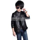 Zm40670b High Quality Wholesale Boys pu Jacket Auntum Children's Leather Jacket thumbnail-1