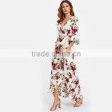 Floral Beach Dress A Line High Low Sexy Dress Women Maxi Dresses Long thumbnail-3