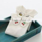 S60622B 2017 New Autumn Girls Cotton Doll Collar Shirts Girl Children Animal Priting Long Sleeve T-shirts thumbnail-1