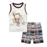S16040A Wholesale Bamboo Cotton Baby Children Pajamas