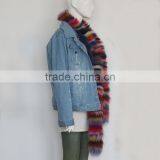 Myfur Customize Latest Design Colorful Real Fox Fur Scarf Wholesale Genuine Fur Scarves thumbnail-4