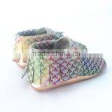 Durable Fringes Cute Soft Sole Shoes Baby Moccasins Leather thumbnail-2