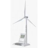Diecast Zinc Alloy & ABS Plastic Solar Windmill With Digital Calendar