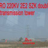 MEGATRO 220KV 2E2 SZK Double Circuit Tangent Transmission Tower thumbnail-1