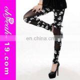 Latest Fashion Skull Printed Women Good Quality Leggings thumbnail-1