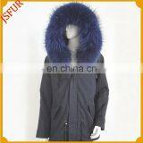 Fur Lining Women Winter Jacket Parka Raccoon Fur Parka For Ladies thumbnail-4