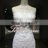 Complicated Handcraft Luxury Beaded Long Train Mermaid Corset Wedding Dress For 2016 thumbnail-4