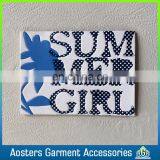 Hand Made Custom Hot Pressing Jeans Leather Label Design White Leather Label thumbnail-2