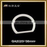 China Dongguan Factory Hot Selling Zinc Alloy D Ring, Best Quality Plated D Ring For Bag Strap thumbnail-2