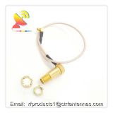 Custom RF connector SMA female connector to TS9 connector RF coaxial cable assemblies 150mm length