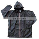 Nylon Windbreaker With Colorfull Zipper