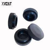 Standard RMS Screw Cap Plastic Black Microscope Objective Lens Cover Microscope Objective Port Dust Cover for Protection